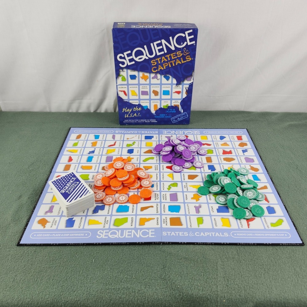 Vintage Sequence States and Capitals - Jax Games 2006 100% Complete